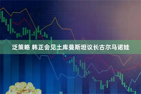 泛策略 韩正会见土库曼斯坦议长古尔马诺娃