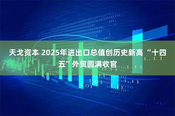 天戈资本 2025年进出口总值创历史新高 “十四五”外贸圆满收官